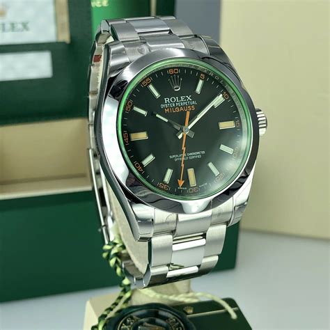 rolex datejust milgauss verde|rolex milgauss.